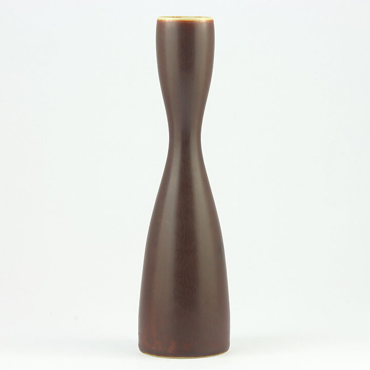 Carl-Harry Stålhane (SVC 1958) Brown Slender Vase (21 cm)
