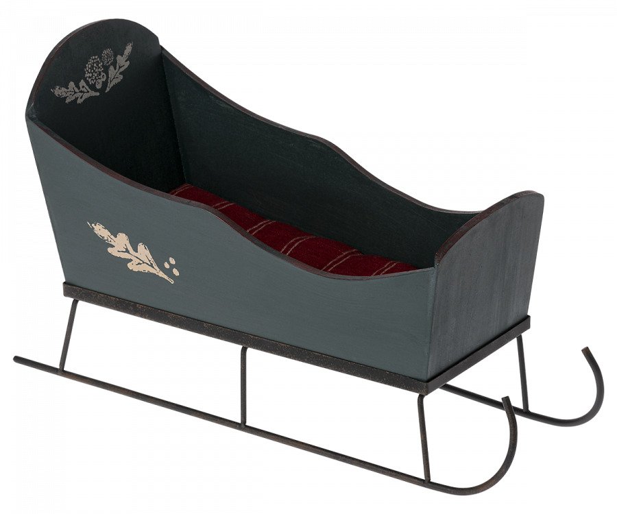 Maileg - Sleigh, Medium green