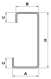 Lättbalk C-profil