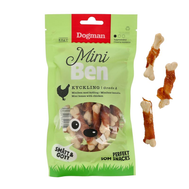Dogman Miniben Med Kyckling 80 Gram 