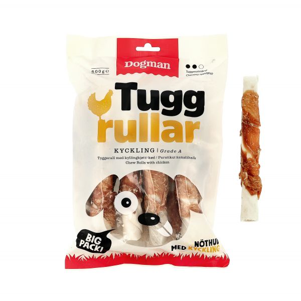 Dogman Chewing Rolls Kyckling 10-Pack 