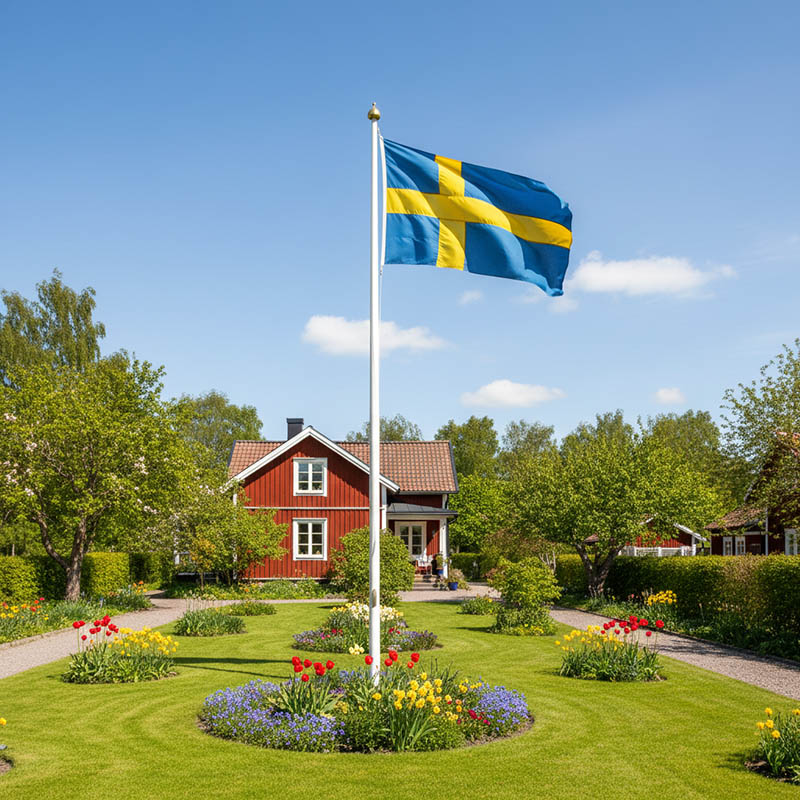 Flagga Sverige 125 x 200 cm