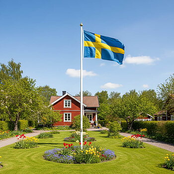 Flagga Sverige 125 x 200 cm