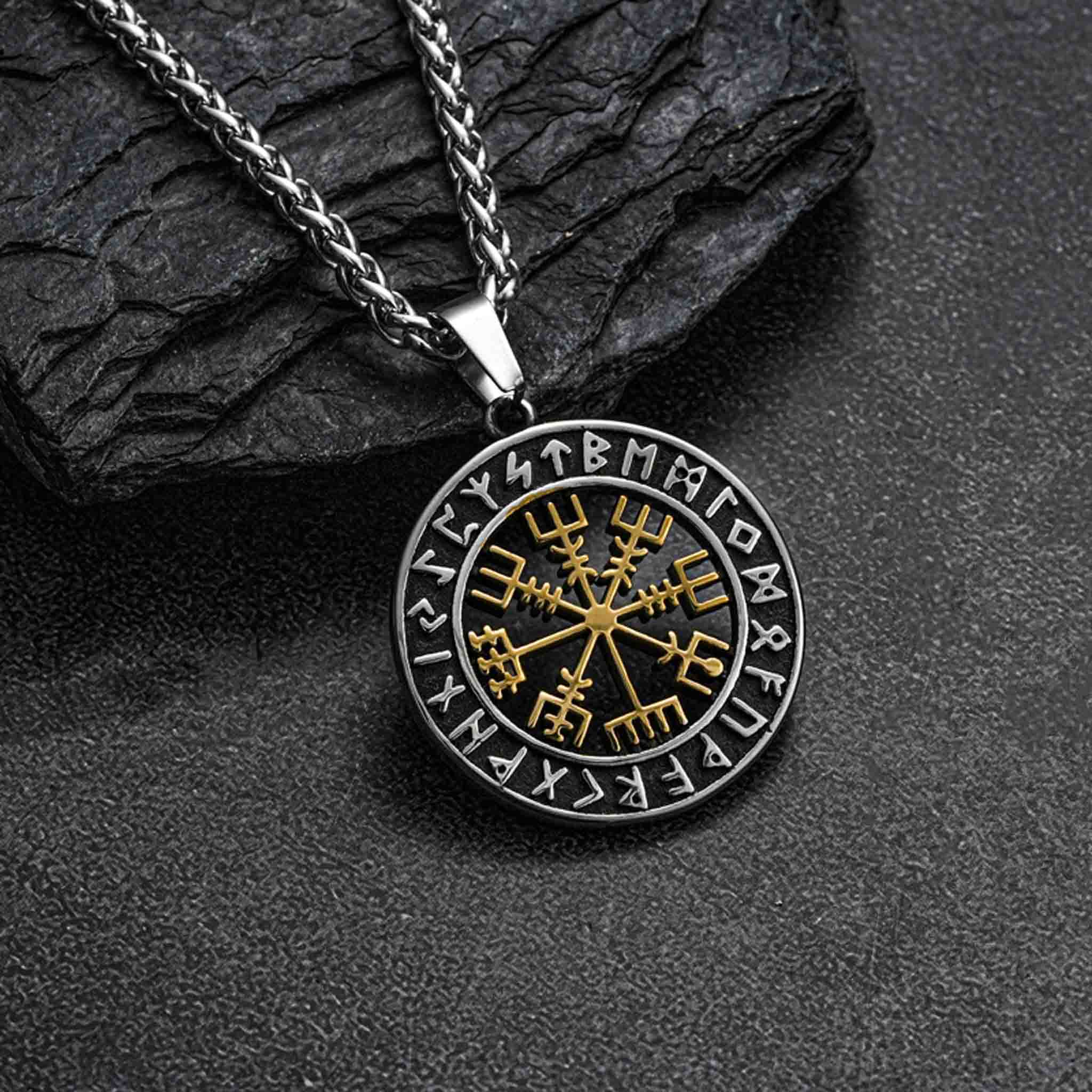 Vegvisir Viking Compass – Viking Halsband Amulett (Flera val) - 7