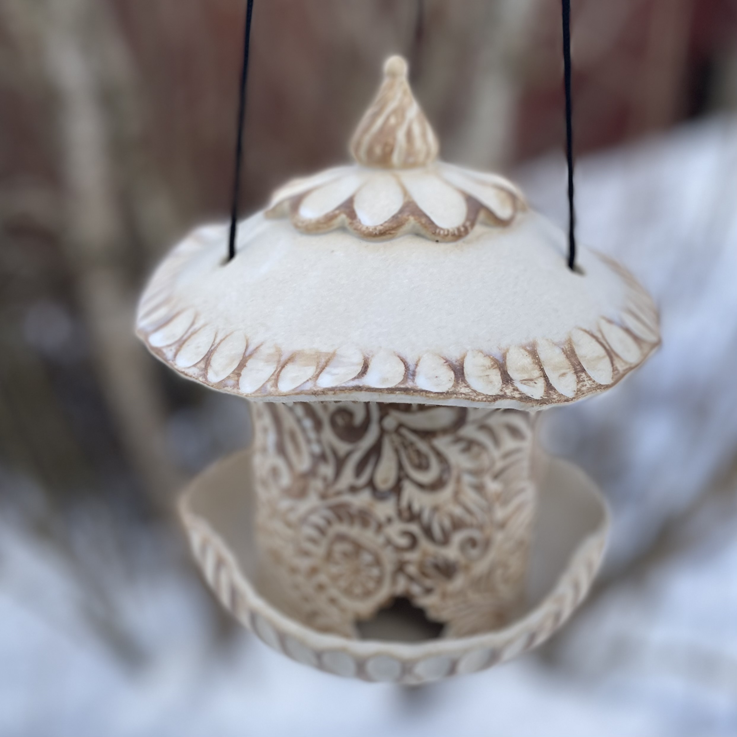 Fuglemater Paisley Brun Stor - 5