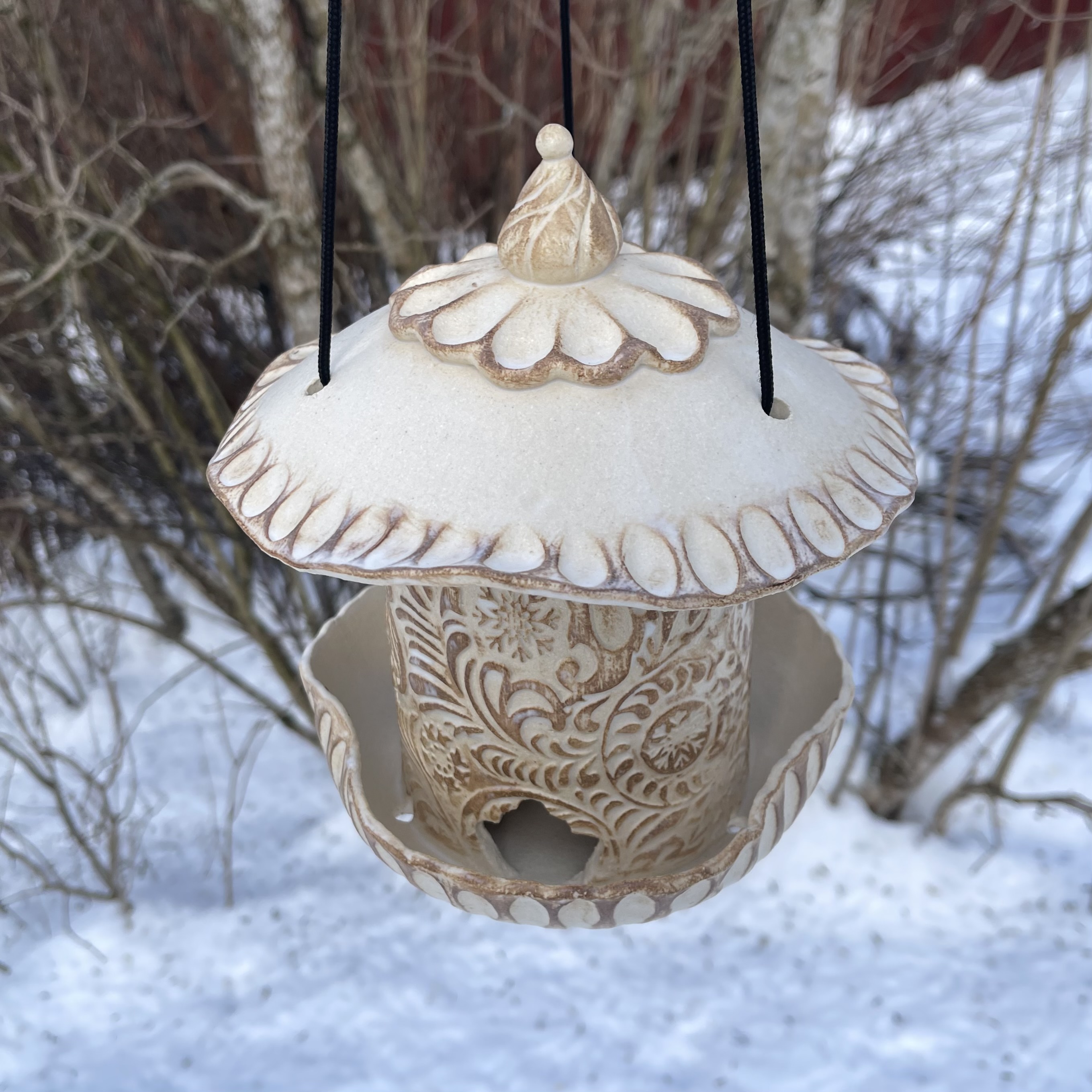 Fuglemater Paisley Brun Stor - 3