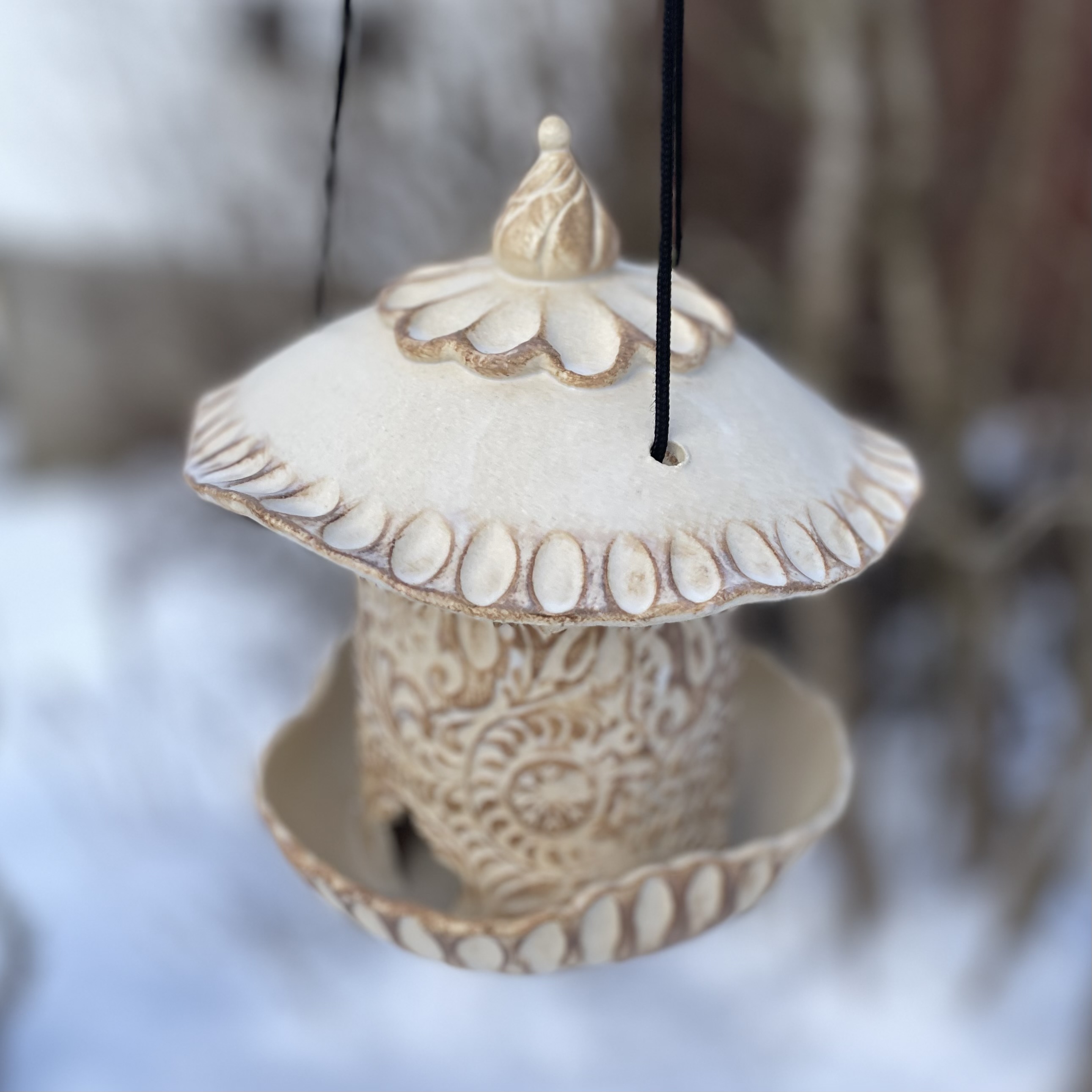 Fuglemater Paisley Brun Stor - 2