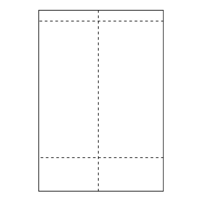 Transport label A4 Laser, 2 labels per sheet with receipt part, 105x251mm 100pcs sheets/pc