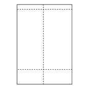 Transportetikett A4 Laser, 2 etiketter per ark med kvittodel, 105x251mm 100st ark/fp