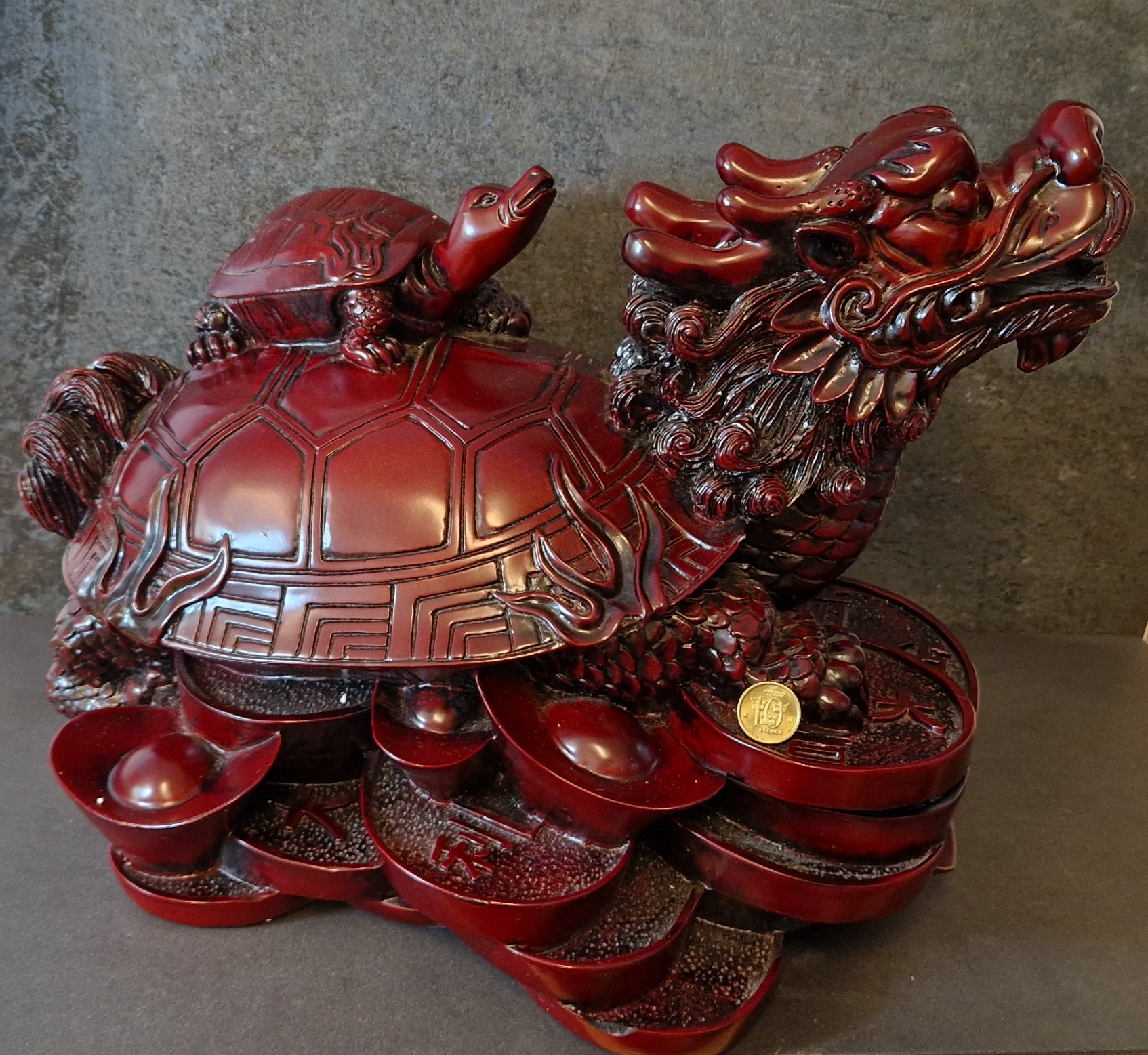 Feng Shui Draksköldpadda - XXL - 2