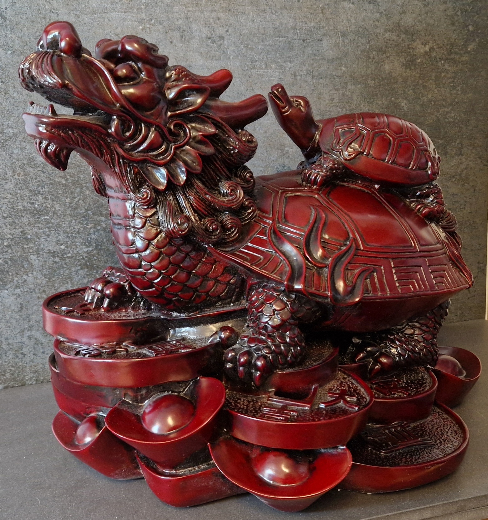 Feng Shui Draksköldpadda - XXL - 4