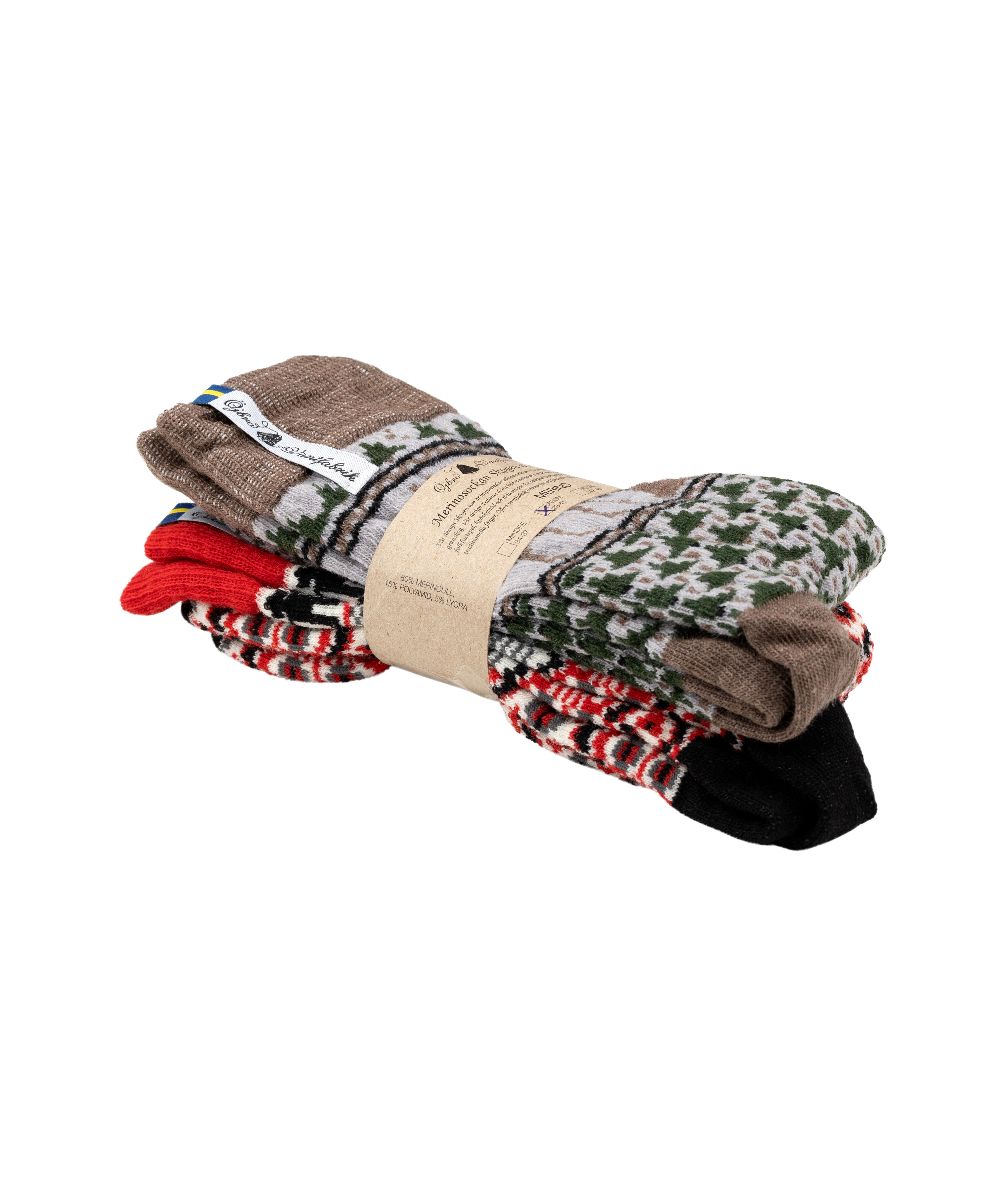 2 PAIRES SWEDISH, CHAUSETTES EN LAINE MÉRINO - 2