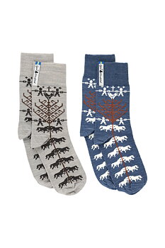 2 PAIRS YGGDRASIL,  MERINOWOOL SOCK