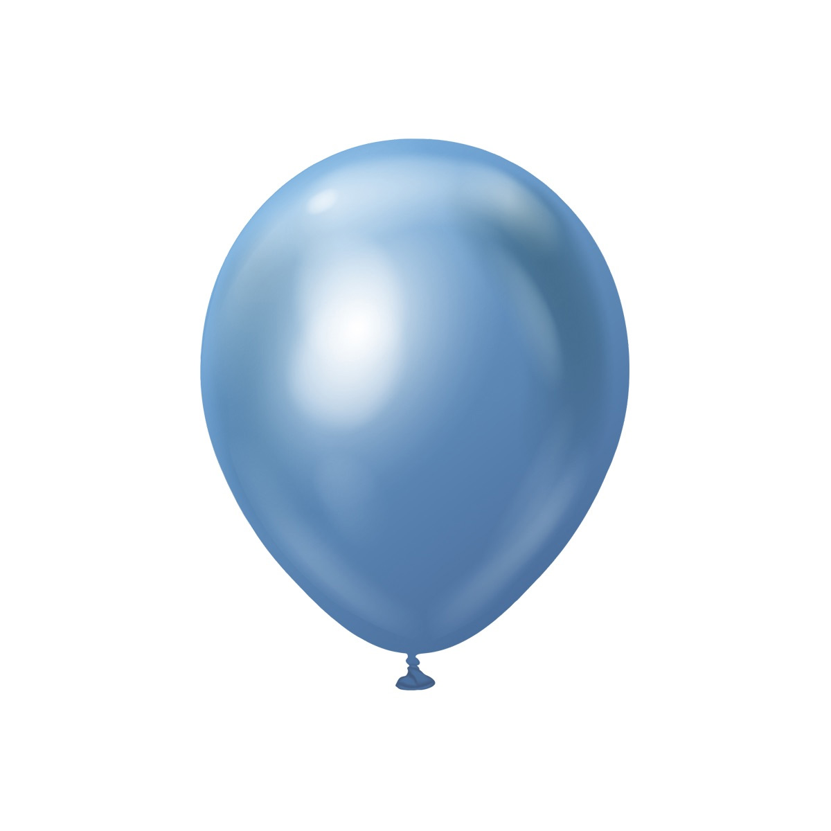 28cm Chrome Blå  ballong - Kalisan - 10-pack