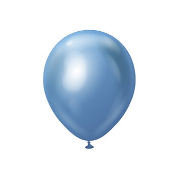 28cm Chrome Blå  ballong - Kalisan - 10-pack