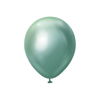 28cm Chrome Grön  ballong - Kalisan - 10-pack