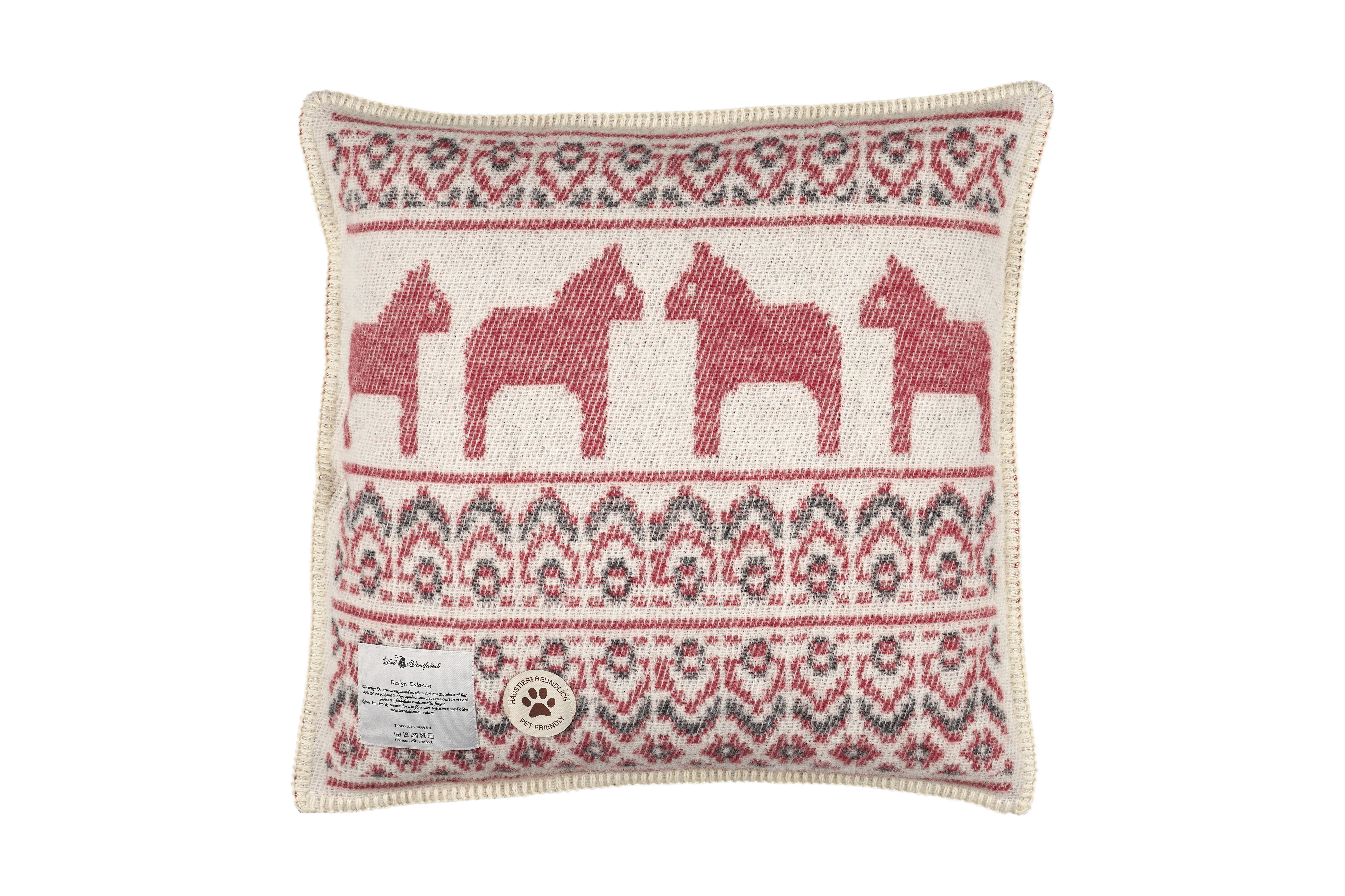 DALARNA RÖD, KISSENBEZUG, 50 x 50 cm - 2