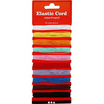 Elastiskt snöre 1mm 10x3,5m