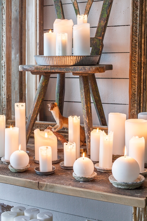Candles - Candles - Spider Web Candle 20 cm White - 9