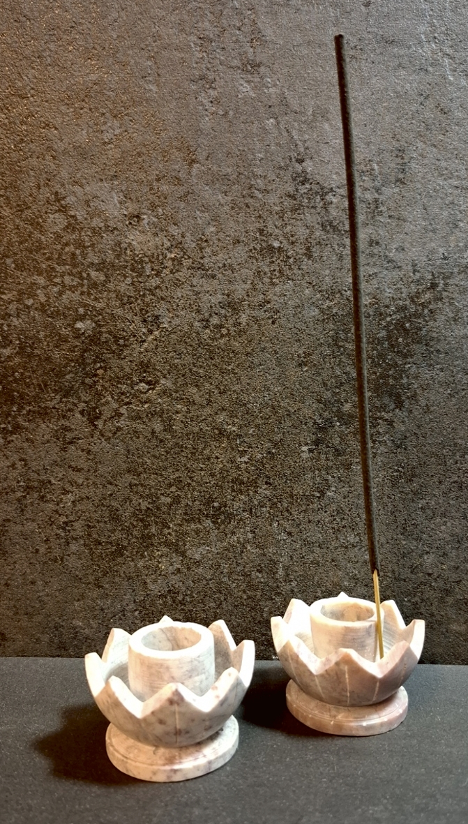 Rökelsehållare  - Soapstone mini Lotus - 2
