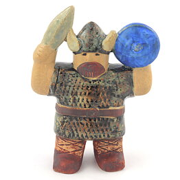 Lisa Larson (1980s) Viking with Sword 14 cm (Early Production)