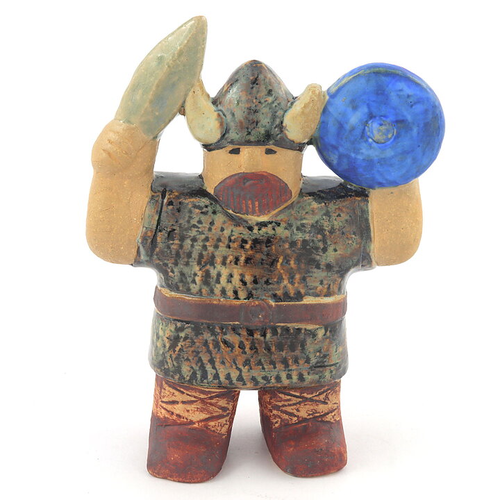 Lisa Larson (1980s) Viking with Sword 14 cm (Early Production)