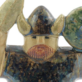 リサラーソン 剣を持つバイキングの男 Viking  〈早期生産〉1980年代  14cm