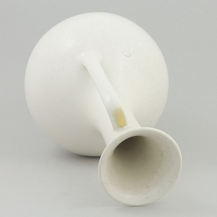 Gunnar Nylund (1950s) White Crystalline Vase with Handle (29 cm)