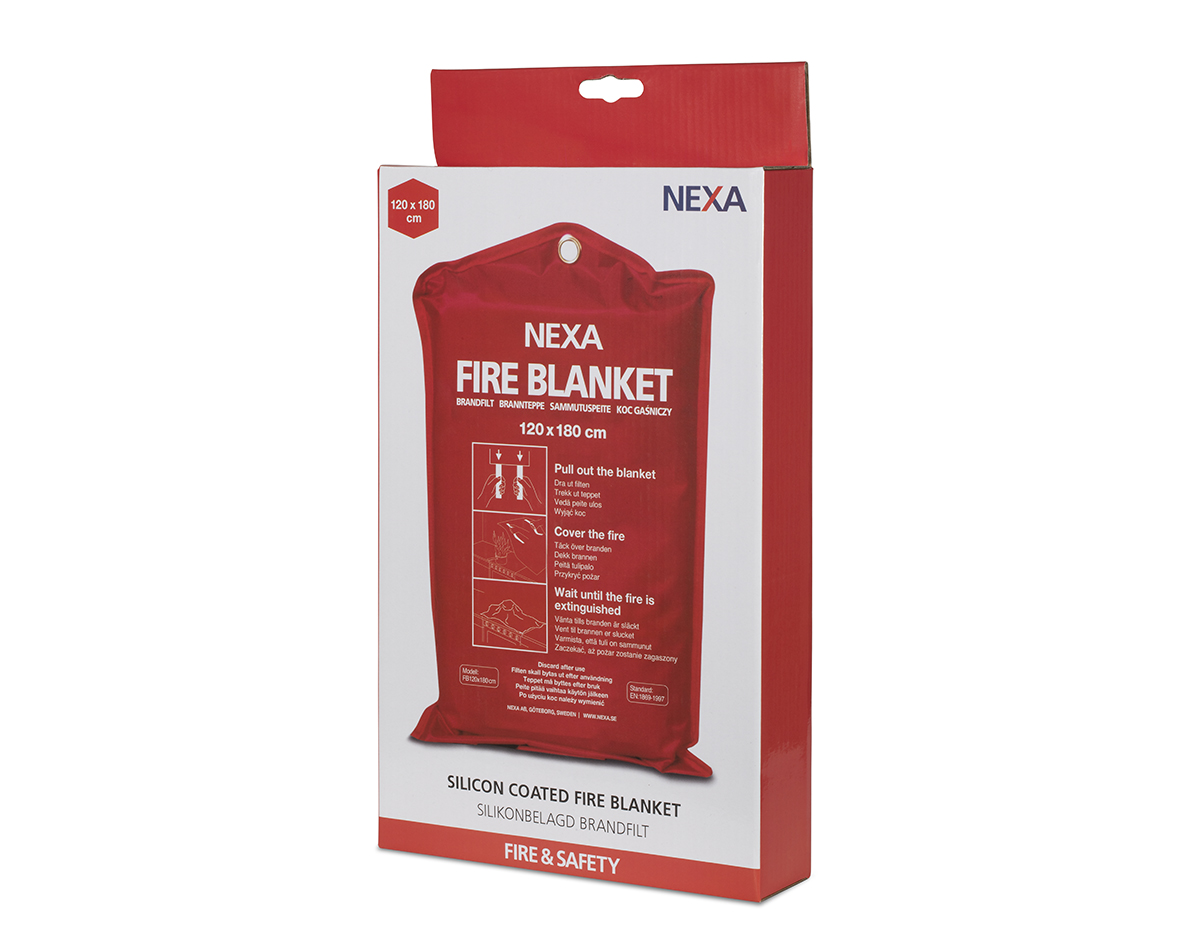 Brandfilt Silikon Röd 120 x 180 cm - 2