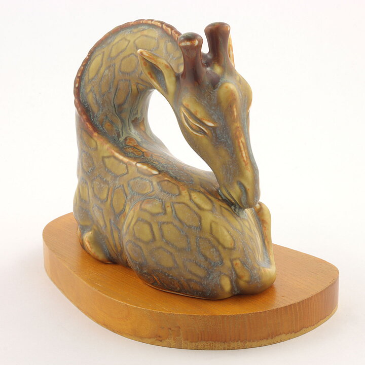 Gunnar Nylund (1950s) Serene Giraffe Figurine 15 cm