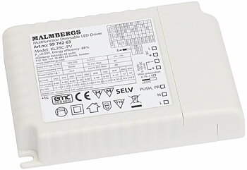 MALMBERGS MD Multidriver 35W 250-800mA, 12VDC, 24VDC Push/1-10V dim