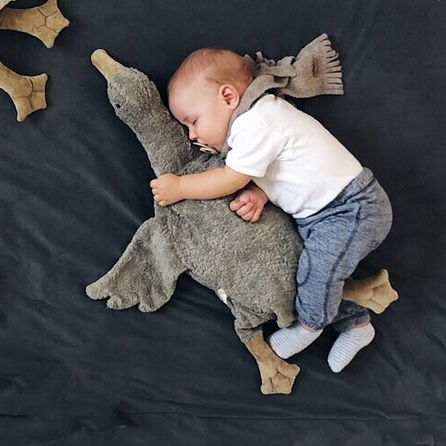Senger Naturwelt Stor Gås Gosedjur med Värmekudde Grå Cuddly - 6