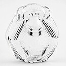 リサラーソン ロイヤルクローナ社 クリスタルガラス （三猿）聞かザル  1970年代  9cm