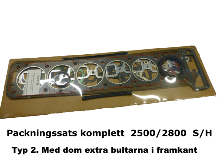 Sotningssats+komplett 2500/2800S (Typ2,  fr.ca72-)