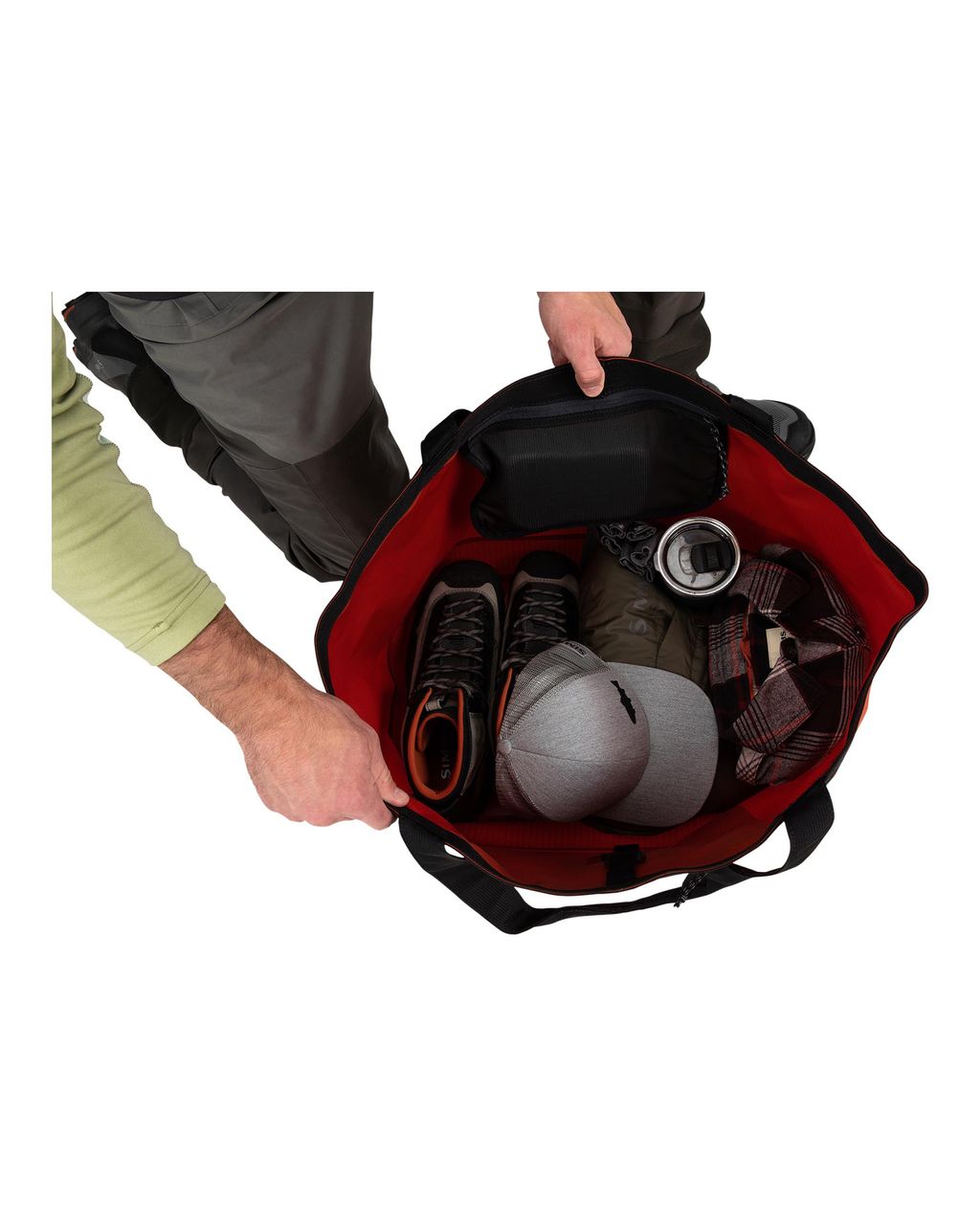 Simms Dry Creek Simple Tote 50L  - Simms Orange - 3