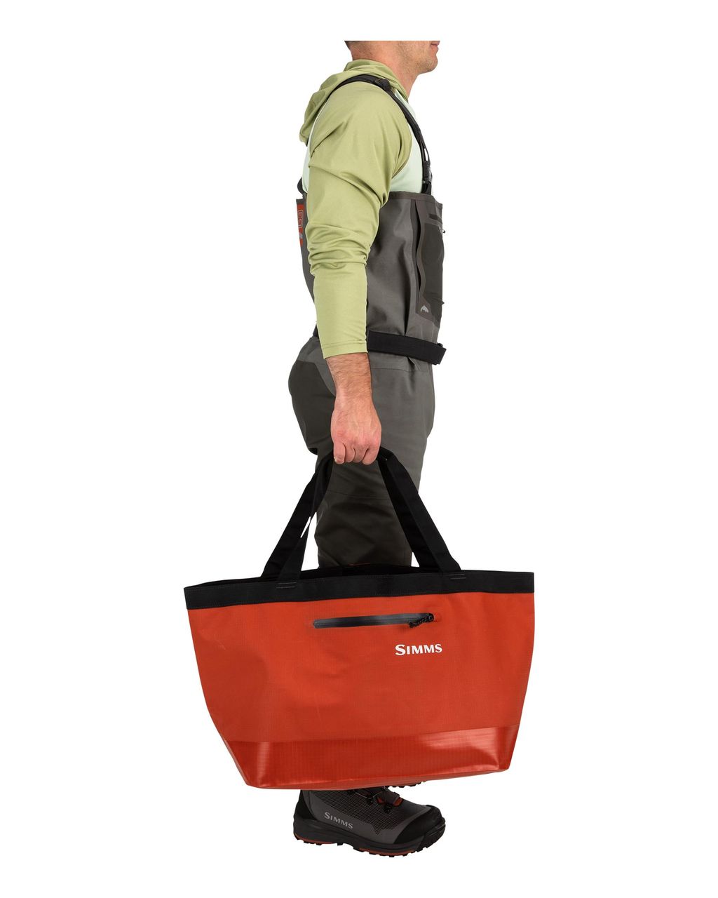 Simms Dry Creek Simple Tote 50L  - Simms Orange - 4