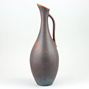 Gunnar Nylund (ARB 1950s) Brown and Turquoise Handle Vase 26 cm