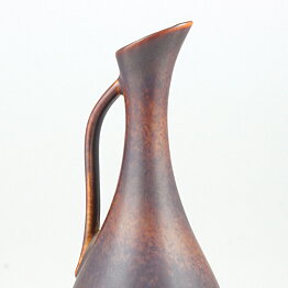 Gunnar Nylund (ARB 1950s) Brown and Turquoise Handle Vase 26 cm