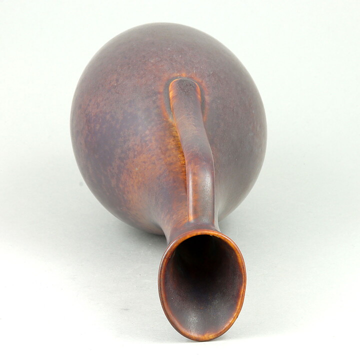 グナー・ニールンド ARBシリーズ  ブラウンとターコイズ色の持ち手付き花瓶  Vase  (26 cm)  1950年代