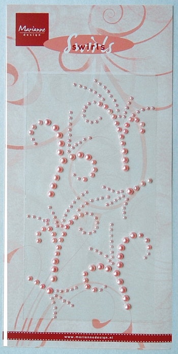 Marianne Design - Pearl swirl stickers - Soft pink