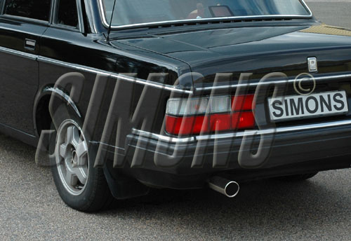 SPORTAVGASSYSTEM- Rostfritt- 2,5" VOLVO 740/760/940 ser Turbo - Ändrör 1x80mm - 3