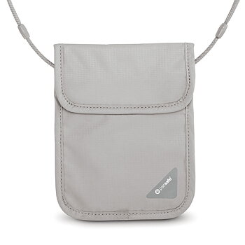 Nackplånbok - PACSAFE Coversafe X75 RFID-Blocking Neck Pouch Grey