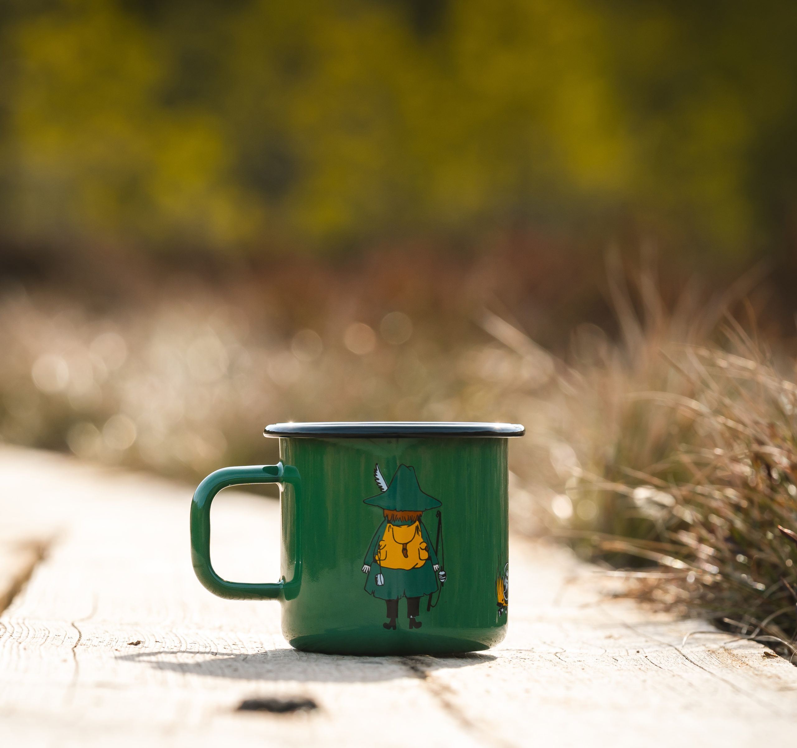 Moomin Enamel Mug 3,7 dl - Retro - Snufkin - 2
