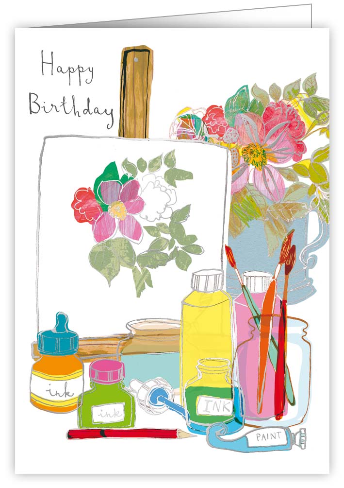 Birthday Painting, Greeting Card