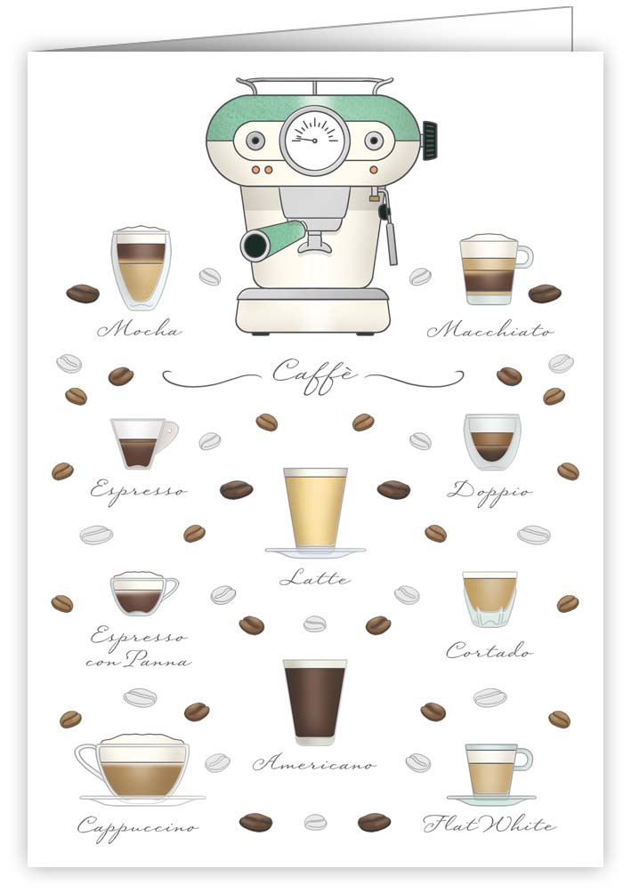 Coffee, Greeting Card