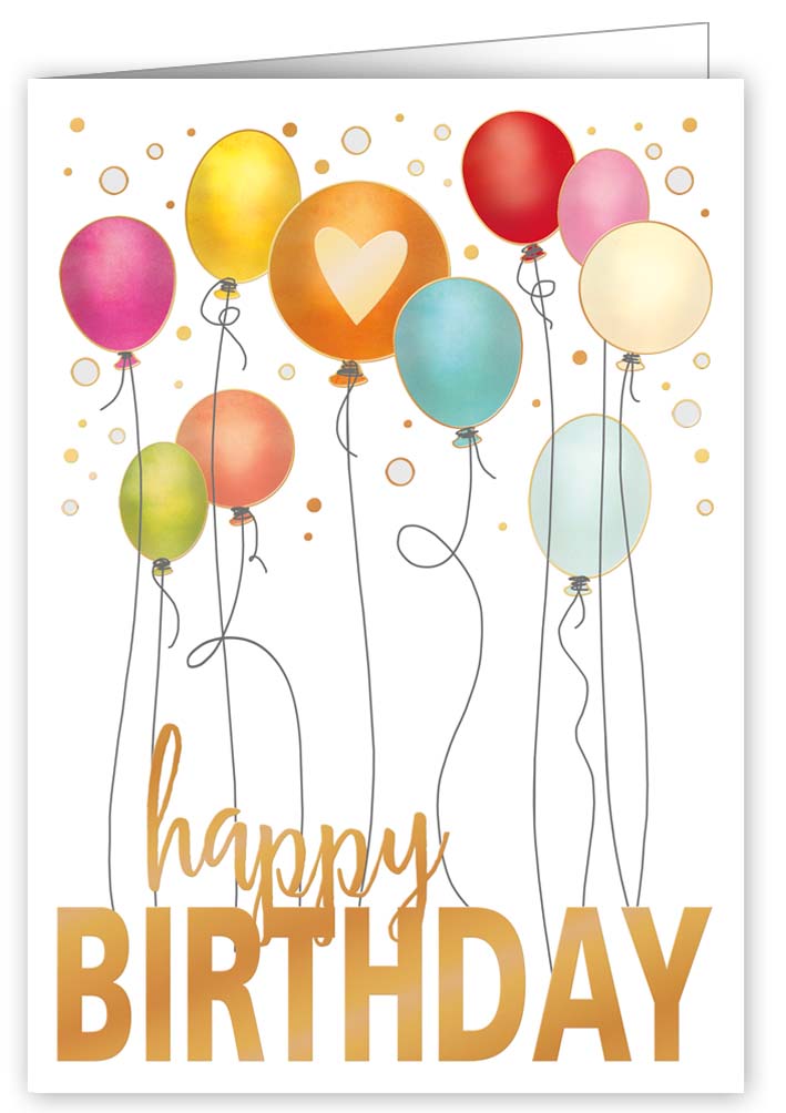 Happy Birthday Balloons, Greeting Card - 2
