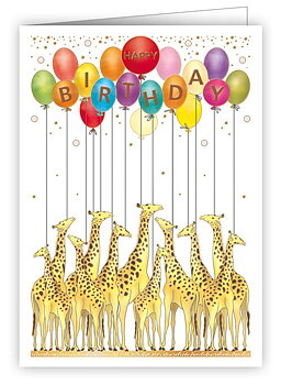 Giraffes, Mini Card