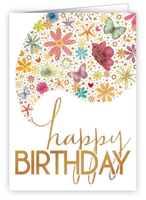 Happy Birthday Colourful, Minicard