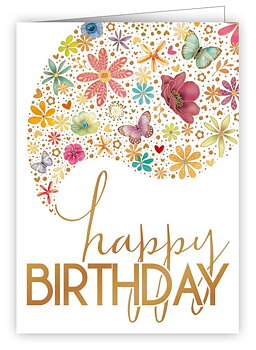 Happy Birthday Colourful, Minicard