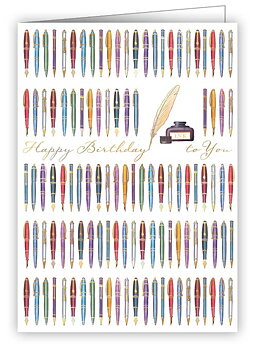 Fountain Pens, Mini Card